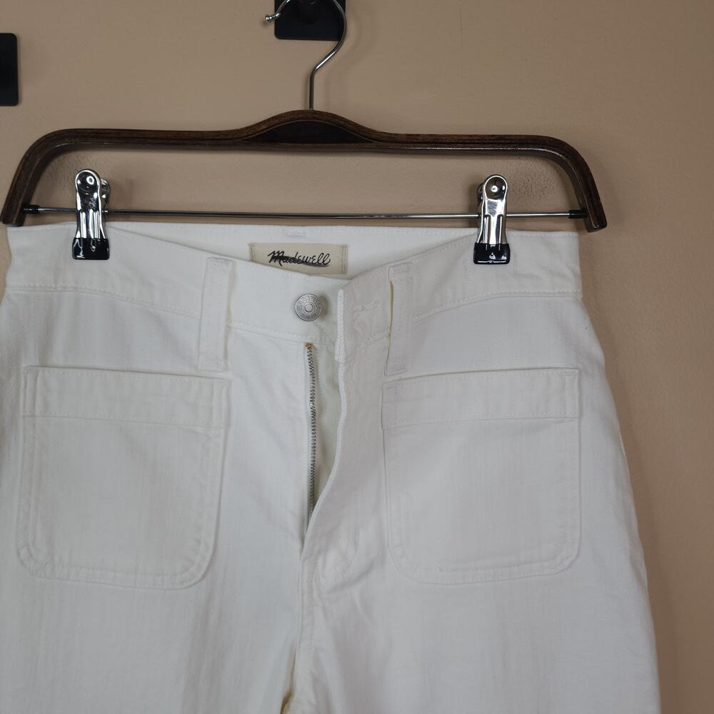 Madewell Perfect Vintage Wide-Leg Jean in Tile White: Patch Pocket Size 28P - Picture 8 of 12